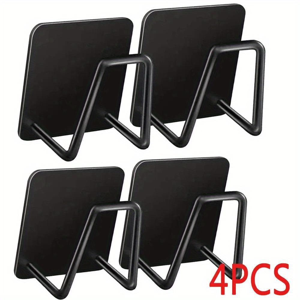 

Набор из 4 предметов для кухни и ванной из нержавеющей стали с полкой для слива раковины и держателем для губки с крючками — идеальный выбор на Рождество 4 pieces/set чёрный