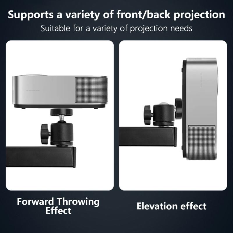 Foldable Wall Mount Bracket 90x64mm Featuring Two Axises for Projection and Camera Compatibility Wall Mount