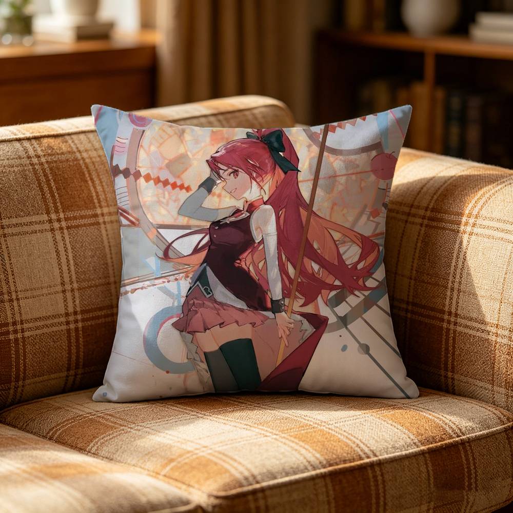 PPuella MMagi Madoka MMagica Pillow Case Pattern Printed Pillowcase For Living Room Sofa Cushion Cover
