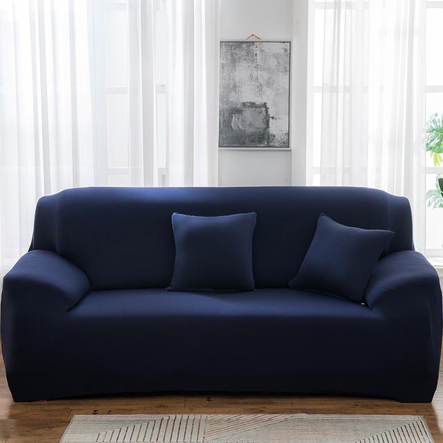 Waterproof Dark Grey Sofa Furniture Cover Elastic Sofa Covers Designed For Living Room Plain Couch Slipcovers Funda De Sofa Furniture Couverture De