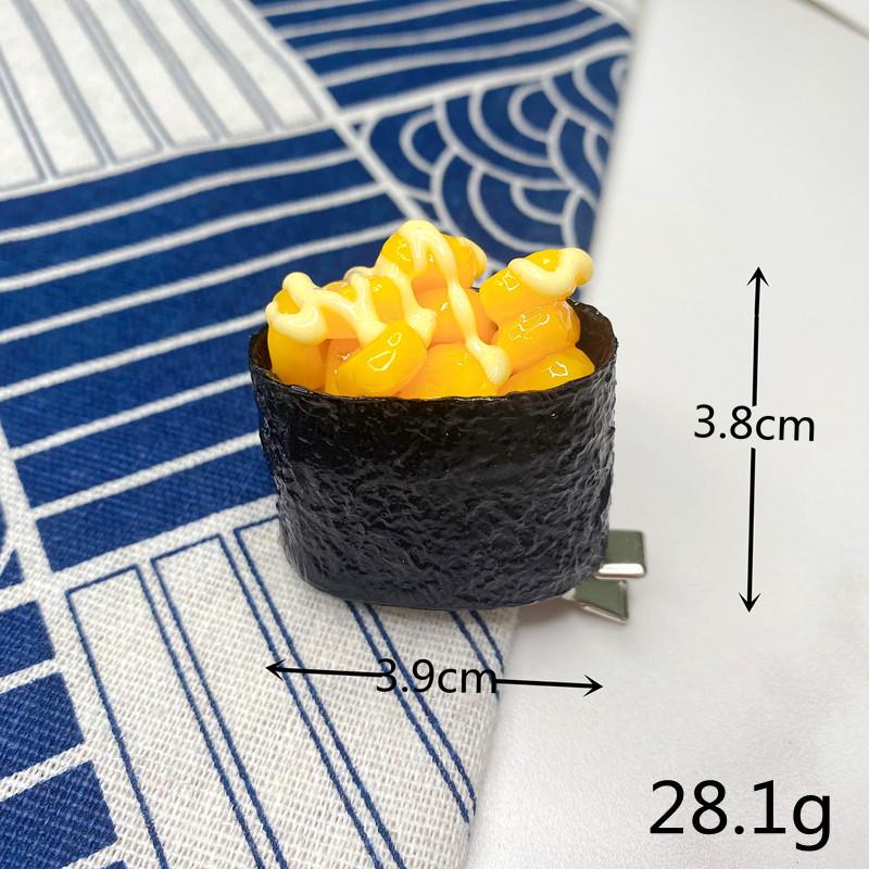3 Pieces Japanese Style Fish Roe and Sea Urchin Sushi Hairpin