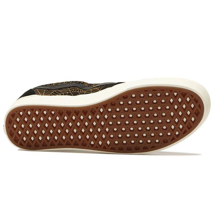 Vans Sk8 Comfycush Lightweight Breathable Low-Top Skate Shoes Unisex Sneakers Black Yellow VN0A4UVC4CT