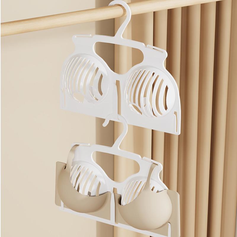 2Pcs Bra Display Hangers Space Saving Stackable Hangers Underwear Drying Rack For Bedroom Shop Closet Bra Underwear Clothes
