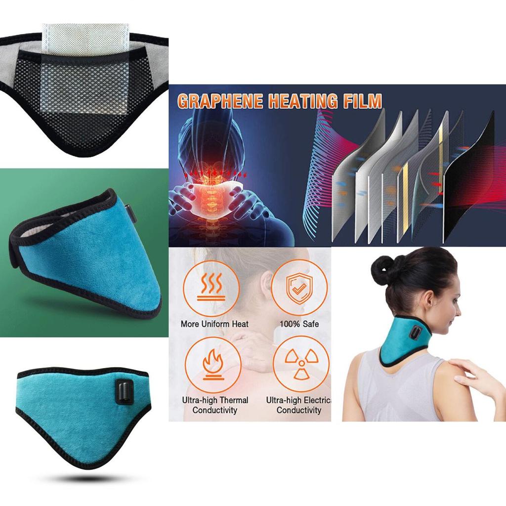 Cozy Graphene Electric Neck Heating Pillow With Usb Connection For Soothing Relief