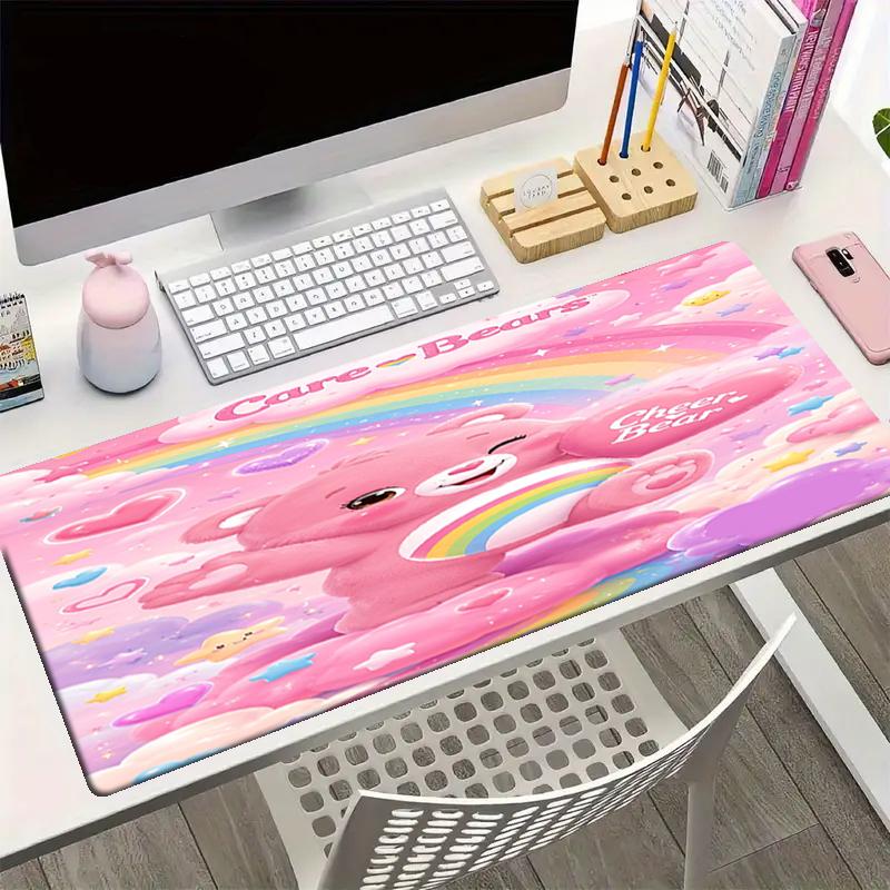 Bear Theme Mouse Pad, Non Slip Rubber Base, Multifunctional Office & Home Decor, Perfect for Workspace Personalization.