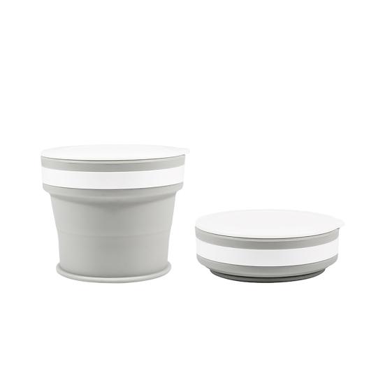170ml/270ml/350ml Skládací odnímatelný silikonový kelímek na vodu pro potravinářský styk, hrnek na pití, domácí potřeby