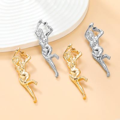 Women Punk Body Shape Earrings Stud Earring Jewelry Accessories
