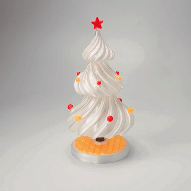 3D Printed Wind Blowing Dancing Christmas Tree Spinning Christmas Tree Ornament Desktop Decor Christmas Gifts
