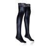 Dames Olie Glanzende Kousen Pvc Latex Kousen Sexy Fetisj Lange Middel Hoge Sokken Dames Clubkleding Cosplay Kostuums Te Dragen Met Jurk