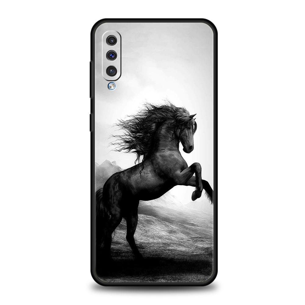 Running Horse Animal Phone Case For Samsung A54 A52 A24 A14 A50 A72 A70 A30 A40 A20S A20E A02S A12 A22 A34 A42 A32 5G A04s Cover