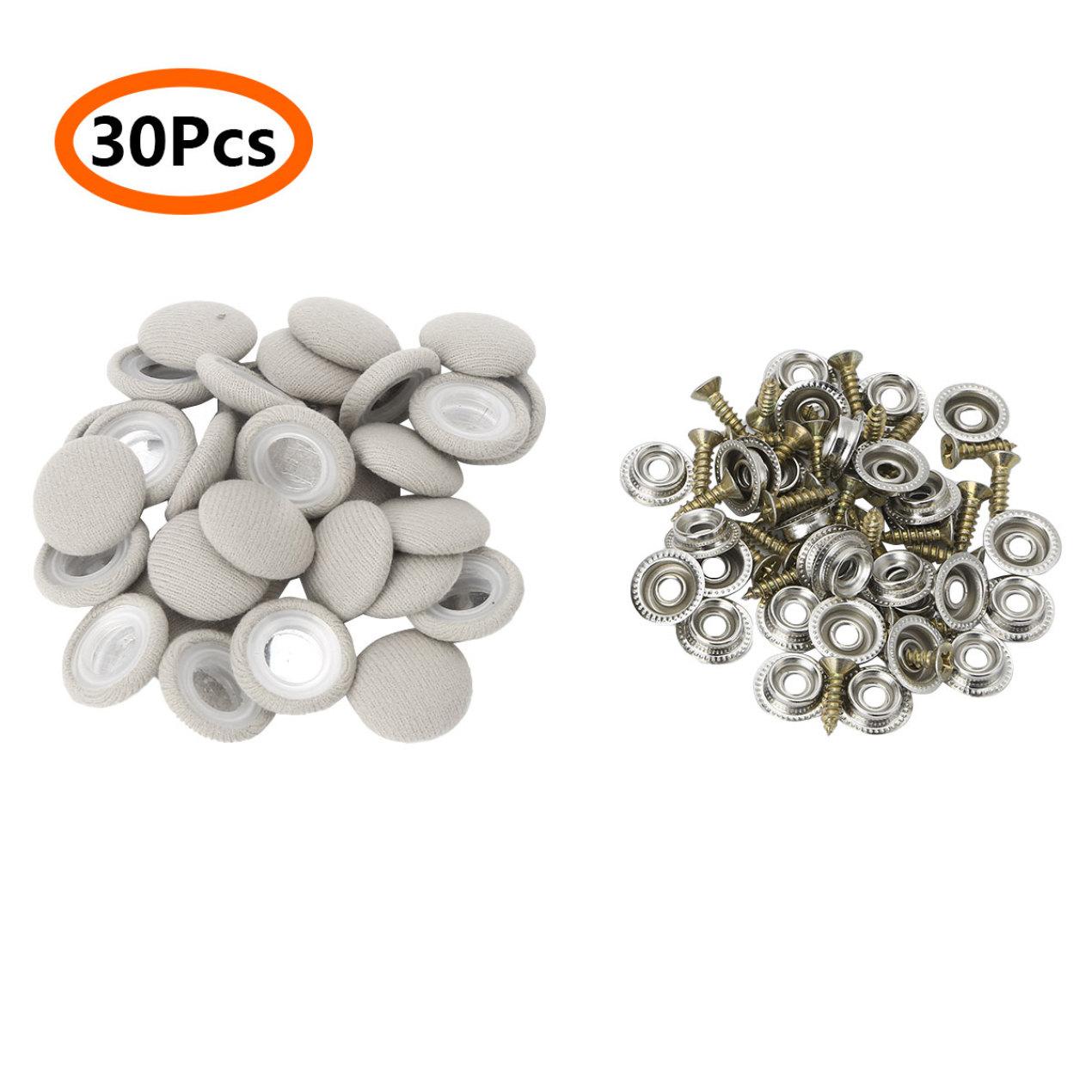 

30 шт., крепежный винт из ткани для интерьера автомобиля, фиксированная пряжка на крыше автомобиля, заклепки, фиксатор, кнопка ремонта автомобильной обивки потолка