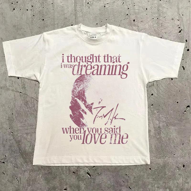 

Autumn Winter Rapper Retro Graphic T Shirt Men s Hip Hop Ocean Album Clothing T-Shirts Y2k Unisex Blond Fashion Oversized S