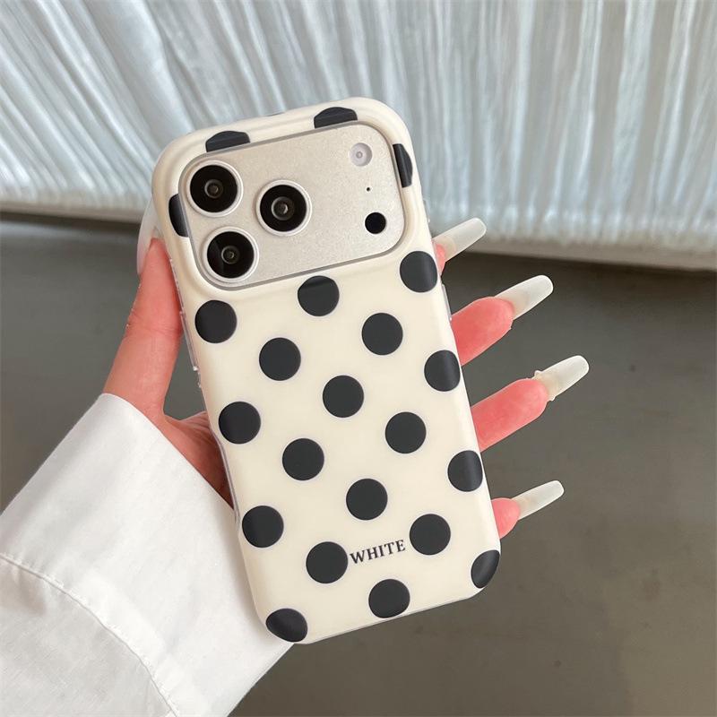 Polka Dot Cartoon Animal Magnetic iPhone Stand Case for Apple 17/16 Pro Max/15/14 - Girly Design