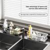 Kitchen Sink Storage Rack Made of PET Material, No Need for Installation, Detachable Multi-purpose Tableware Storage Container