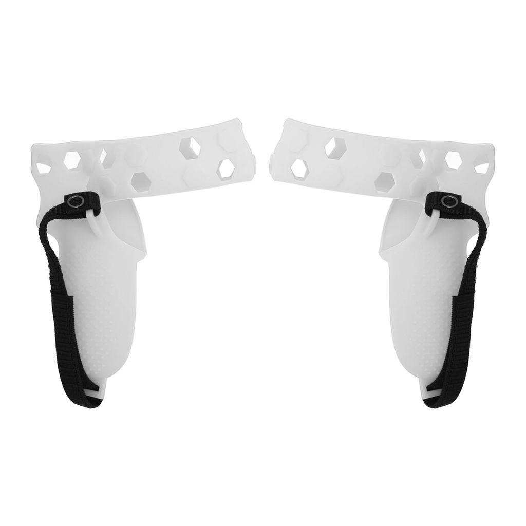 Controller Grip Cover Silicone VR Handle Protective Sleeve Anti Throw Grip Cover Protector with Wrist Strap for Quest 2