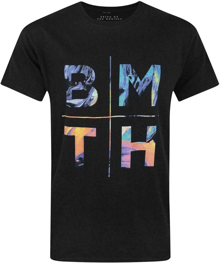 Officially licensed Bring Me The Horizon Colours Mens Black T Shirt Classic Tee