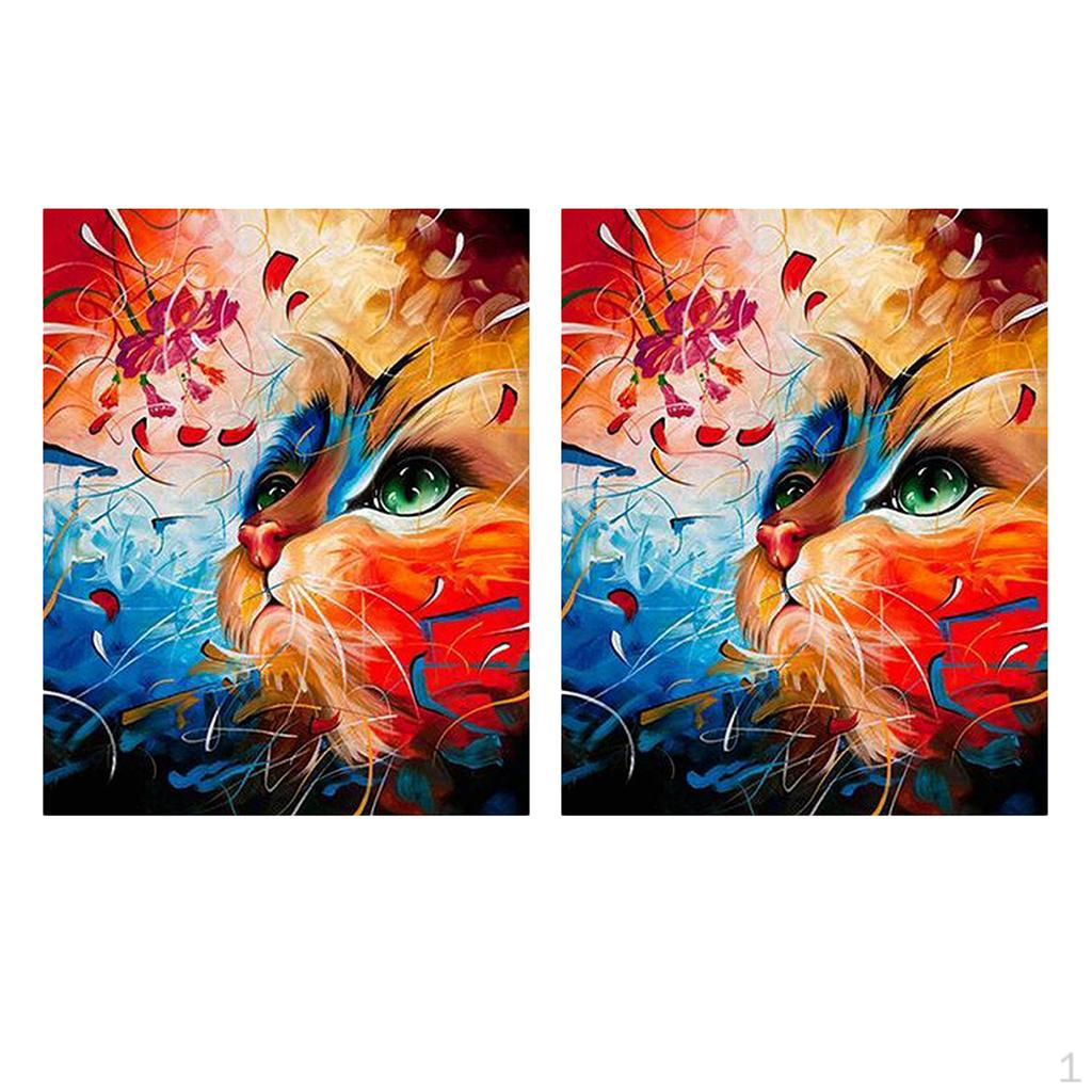 

Наборы масляных красок по номерам для детей и взрослых — кошки