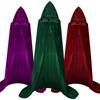 Adult Children Cosplay Costumes Velvet Long Cloak Witches Wizards Stage Performance Cape Poncho Unisex Carnival Halloween Suits