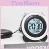 Modern Minimalist Digital Alarm Clock With Night Light And Calendar For Bedroom Decor