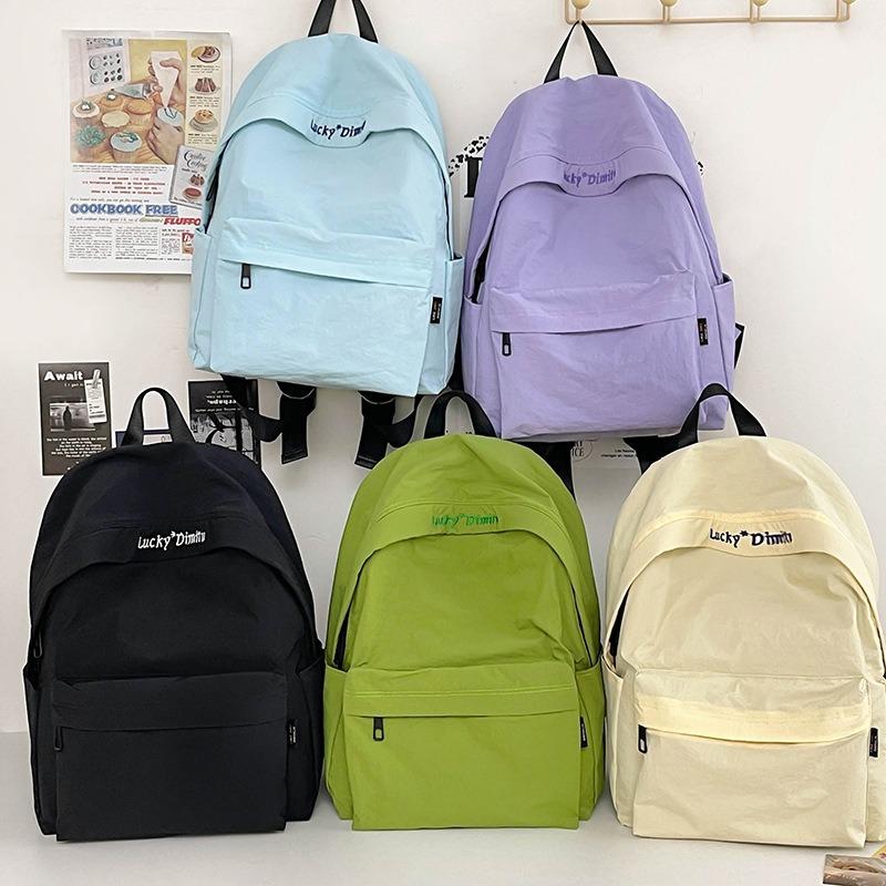 School bag new school bag female junior high school students outdoor lightweight simple backpack female high school students large capacity backpack