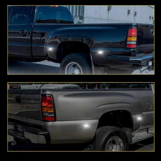 4X Smoked LED Side Marker Dually Bed Light For 2001-2014 Chevrolet Silverado EOA