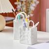 Handbag Shape Vase Modern Decorative White Vase Home Decoration Dried Flower Arrangement Table Decoration