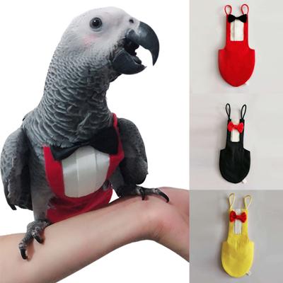 Traje de Vuelo para Loro Yousheng Estilo Occidental Cosplay Suave y Amigable con la Piel Pañales para Pájaros Loros con Pajarita Accesorios para Fotos