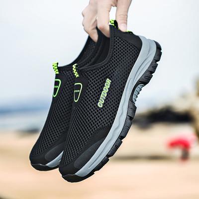 Große Outdoor-Netzschuhe mit erhöhtem Spann, für dicke Füße, atmungsaktive Bergsteiger-Freizeitschuhe