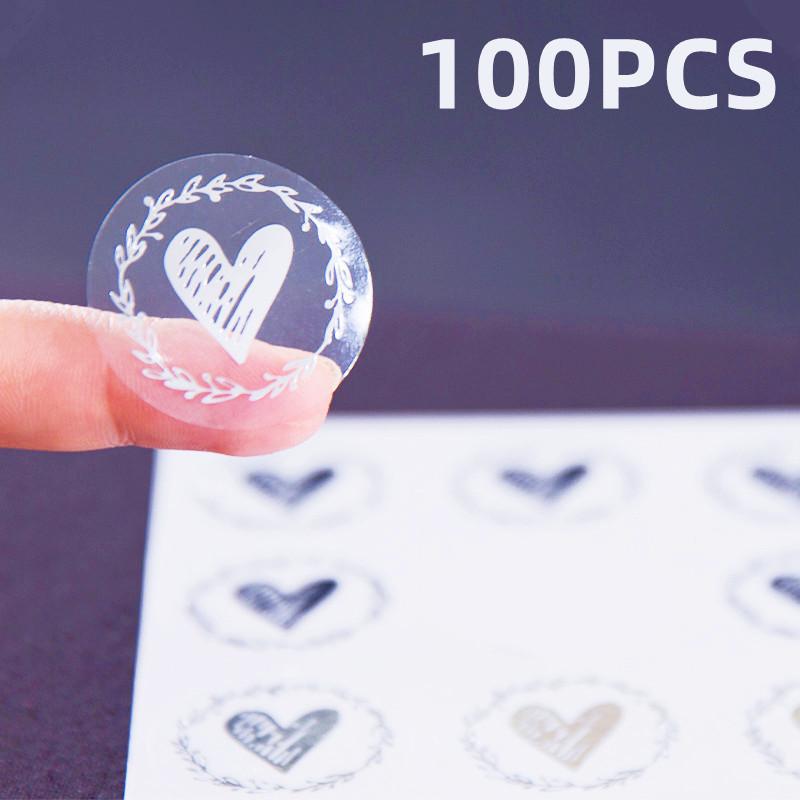 100 buc. Etichete de etanșare rotunde pentru plicuri de 1,26 inci pentru carte de invitație la petrecere de nuntă Etichete de decor cadou