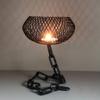 1PC Industrial Chain Iron Candlestick: A Retro Industrial-style Decorative Piece with a Chain Design, Suitable for Indoor/outdoor Use.