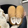 Fleece thickened casual cotton shoes women's new winter warm, cold-resistant and non-slip snow boots