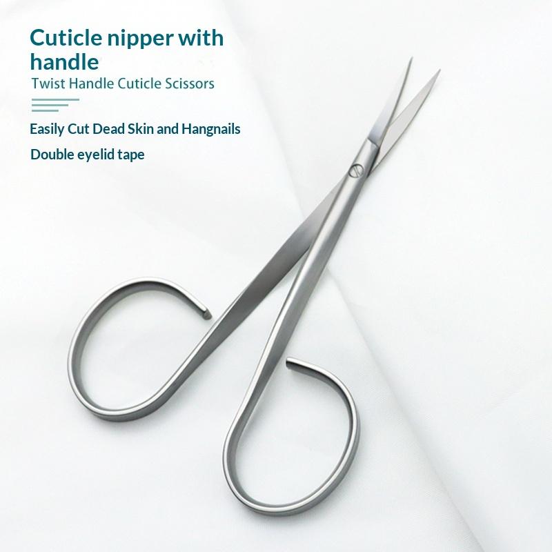 1 Pcs Extra Fine Curved Cuticle Scissors Nail Clipper Women Multi Purpose Manicure Tools Nail Cuticle Small Cutter Scissors