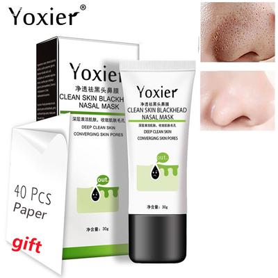 Îndepărtați punctele negre Acnee Peeling nasului Mască de țesătură Îngrijirea pielii Pore Strip Black Shill pentru Tratamentul acneei Black Head Deep Clean