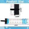 ABWR-2Pcs 47Inch Fishing Ruler Fishing Measuring Tape Tool For Boat Waterproof Portable Roll Up Folding Ruler With Bump Board