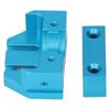 Hotend Extrusion Head Aluminium Alloy Hot End Extruder Accessory Blue for V6 3D Printer