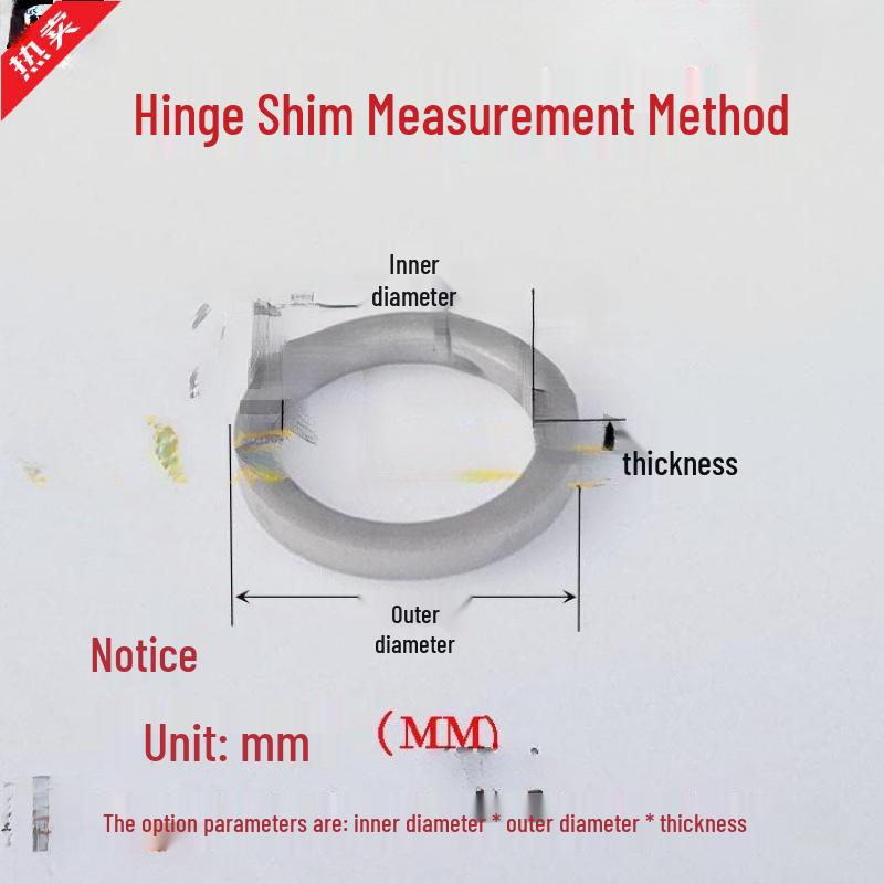 Anti-theft Stainless Steel Door Hinge Shim with Thickened Round Non-standard Flat Washer