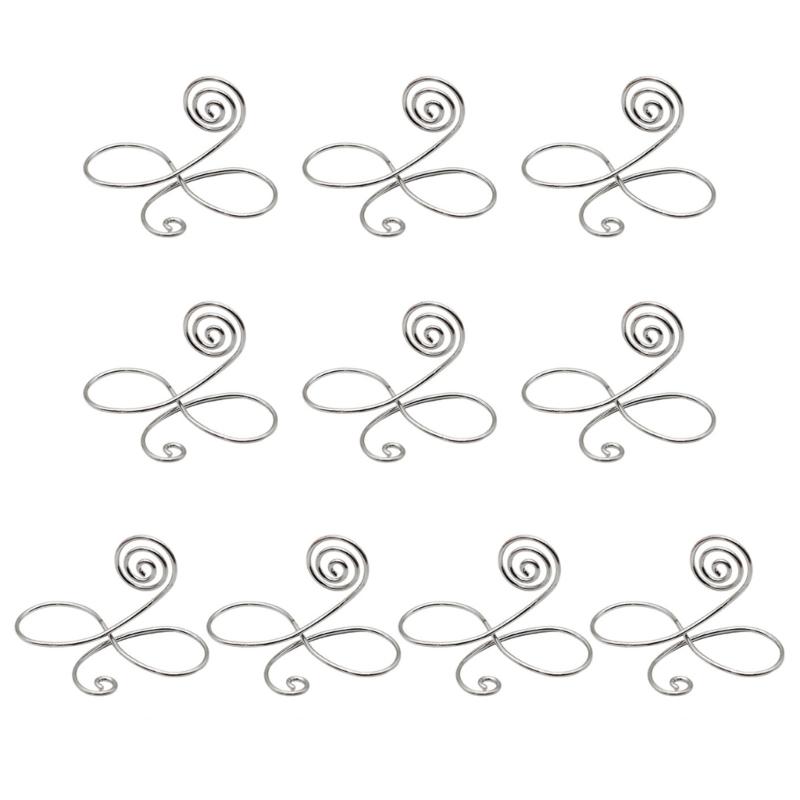 10Pcs Elegant Glasses Design Tables Sign Holders, Unique And Modern Design For Enhancing Wedding And Party Decors