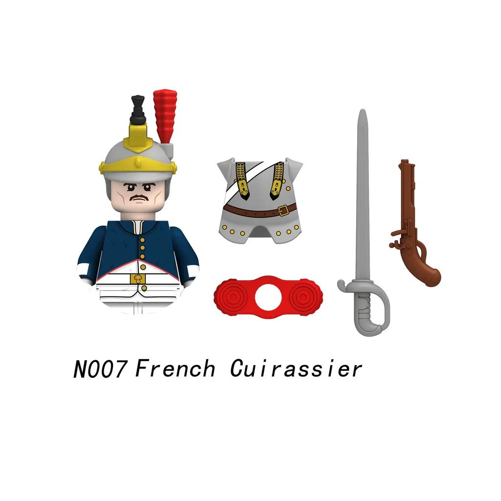 1 KS/Napoleonské války Vojáci Stavební kostky WW2 Figurky Francouzský Britský Fyzilír Pušky Zbraně Hračky Pro Děti