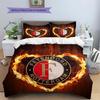 Feyenoord Patronen Beddengoed, Dekbed Set Dekbedovertrek Kussensloop Huis Verjaardagscadeau(1 dekbedovertrek + 2 kussenslopen, zonder binnenkussen)