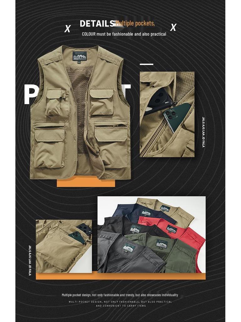 Men's Autumn Outdoor Casual Multi-Pocket Vest
