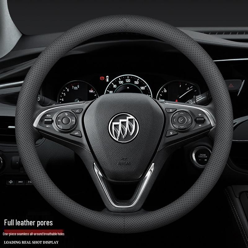Leather Steering Wheel Cover for New Regal, Excelle, LaCrosse, Verano, Encore, Envision, GL6, GL8, Enclave