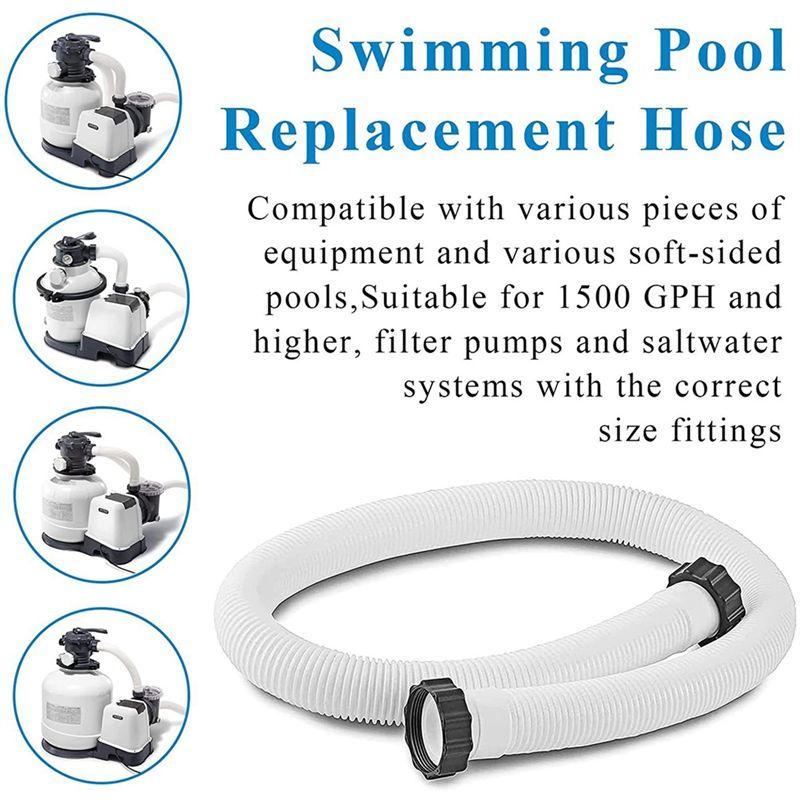150Cm Filter Pump Hose Pool Filtration Pump Hose Replacement Leakproof Easy To Install Accessories For