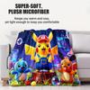 Viral Pokemon Cute Cartoon Sci Fi Fluffy Small Cover Blanket Thin Sofa Throw For Kids Adults Camping Picnic Modern Fashion Gift