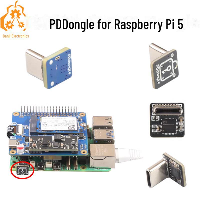 

Raspberry Pi 5 USB-C PD Dongle: Усуває попередження про джерело живлення UPS/POE GPIO