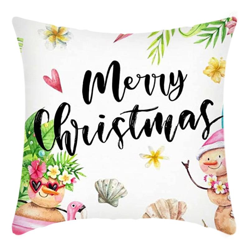 Christmas Nordic Style Santa Claus Pillowcase Home Sofa Cushion Car Cushion Cartoon Christmas Pillowcase