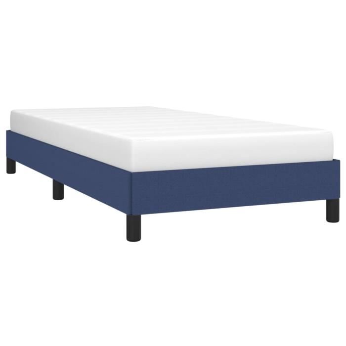 346678 vidaXL Bed Frame Blue 80 X 200 Cm Fabric