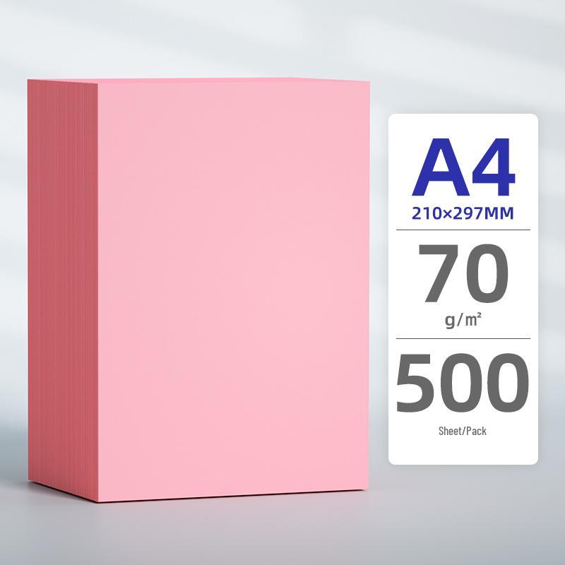 Carta Rosa per Copia e Stampa: Formati A3, A4, A5, B5, 70g/80g, Ispessito, Opzioni Colorate Rosse