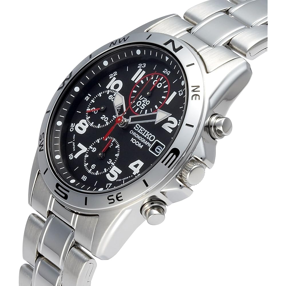 Seiko SND375PC Men's Watch Imported Overseas Model Stainless Steel Analog Timepiece