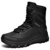 Herren High-Top Stiefel Outdoor Rutschfeste Wanderschuhe Schnürung Wüsten Knöchelhohe Stiefel für Herren Militärische Kampfstiefel Botas Para Hombre