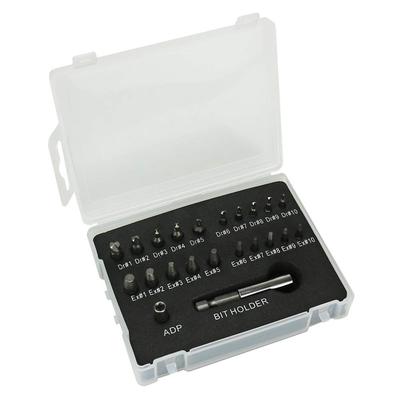 AINetJP Screw Remover, Screw Extractor, Damaged Screw Extractor, Extension Drill, Automatic Lock (22-piece Set)